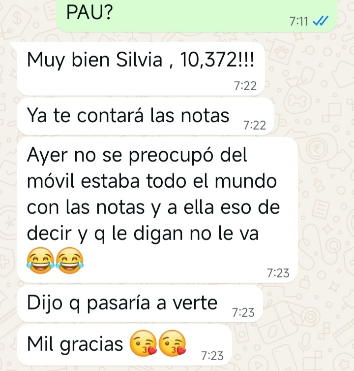 Madre alumno PAU