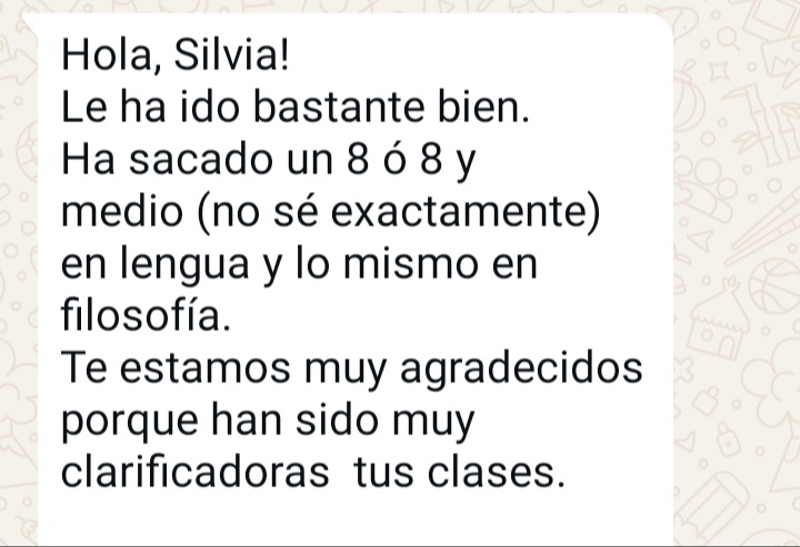 Madre alumna Bach+  PAU