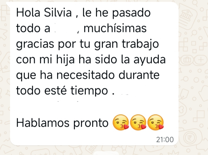 Madre alumna PAU